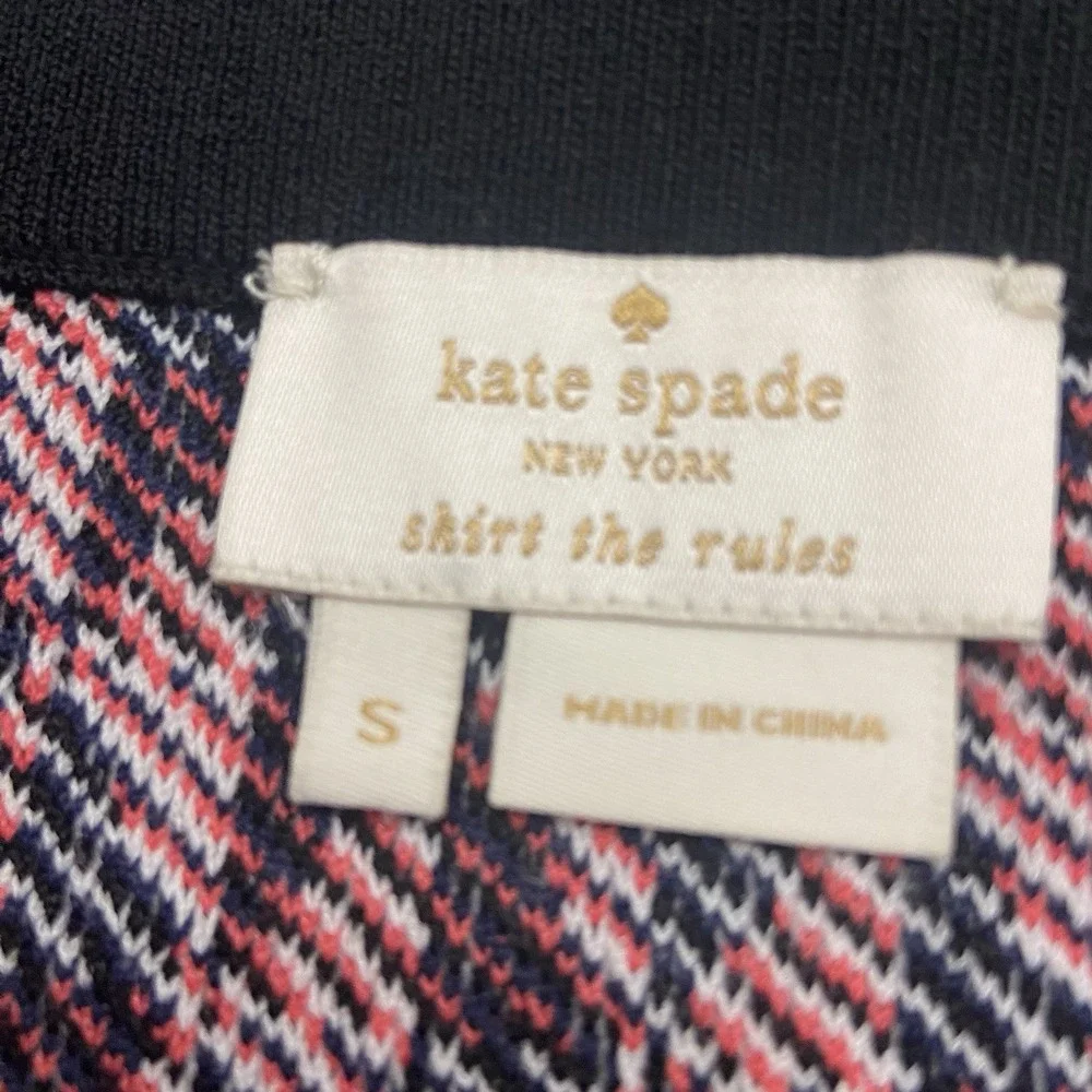 Kate Spade Women's Flying Kites Pencil Skirt & Top Knit Geometric Set Size Small